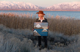 Fading sunset over mountain islands 24"x24"