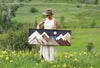 Stars & Moon over the Mountain Lake 4'x18"