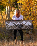 Medium Neutral Mountain  - 42 x 18 in.