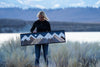 Midnight Blue Starry Night Sky with Moon - 48 x 14 in.