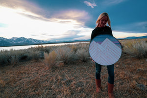 White Mountain Sunset Wine Barrel Round - 23 in.