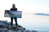 Mountain Waves & Sunset - 42 x 18 in.