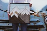 Mini Mountain Light Blue Sky - 18 x 18 in.