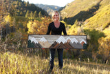 Neutral mountains and trees -  5'x14"