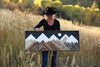 Large Starry Night Sky with Moon #2 - 48 x 18 in.