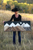Large Starry Night Sky with Moon #2 - 48 x 18 in.