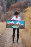 Blue skies and glacier lakes - 3.5'x1.5'