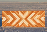 Large White & Redwood - 48 x 18 in.