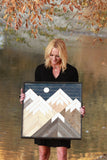 Midnight blue starry night sky- 24 x 24 in.